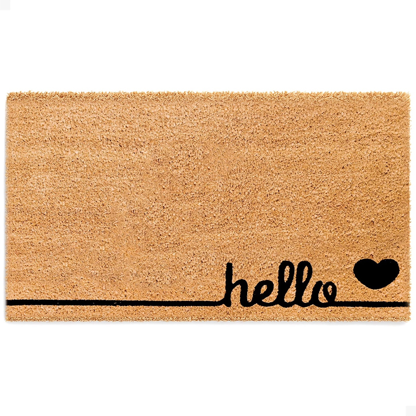 hello love Natural Coir Doormat