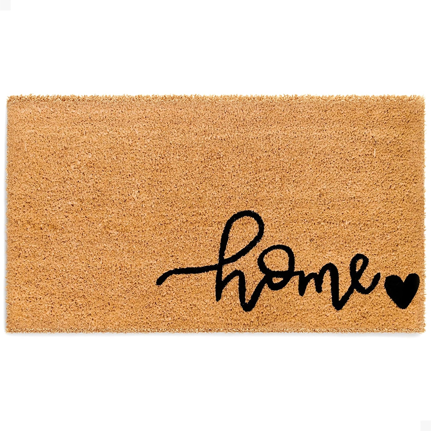 Heart and Home Natural Coir Doormat