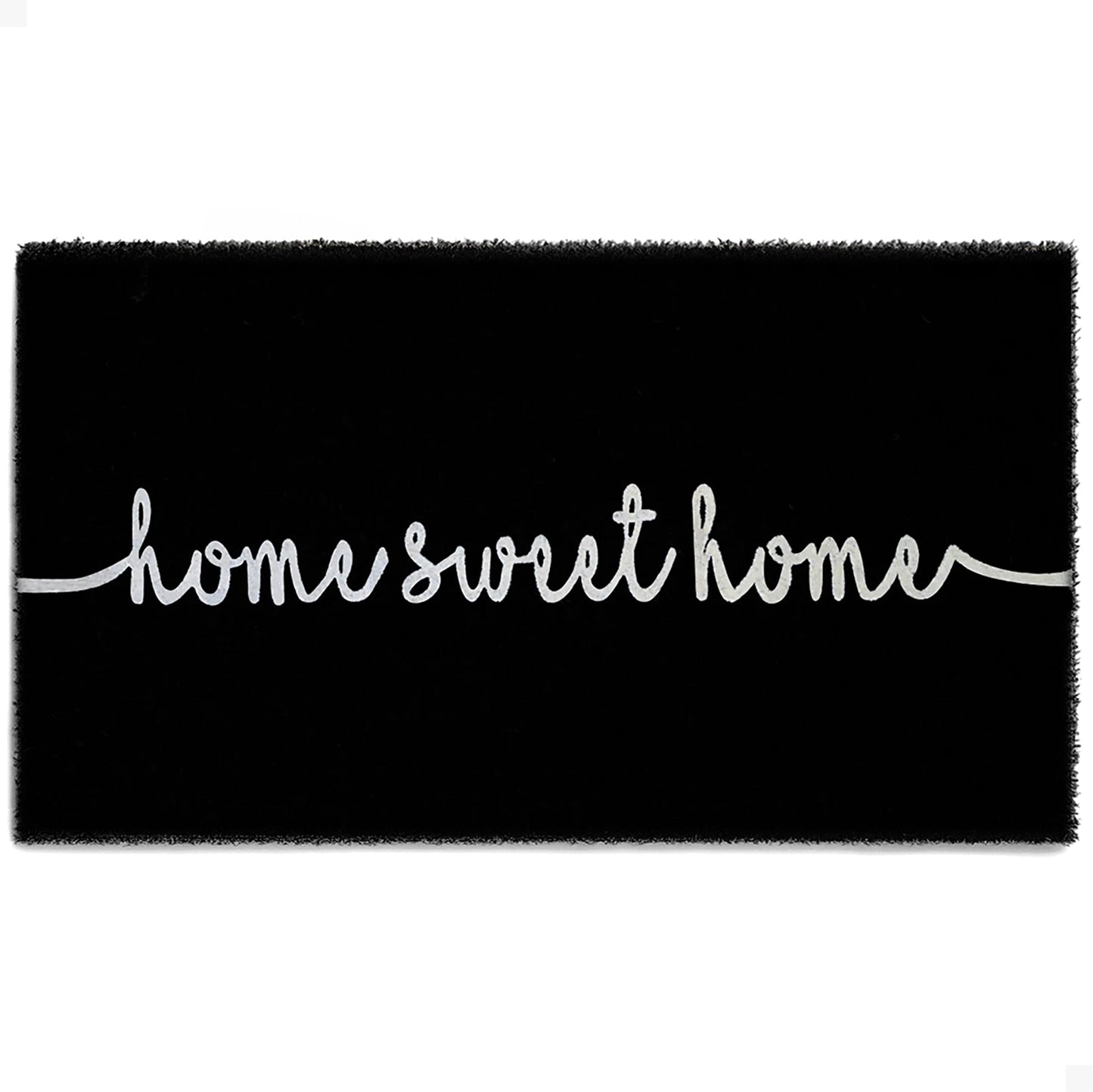 Bliss in Black Natural Coir Doormat