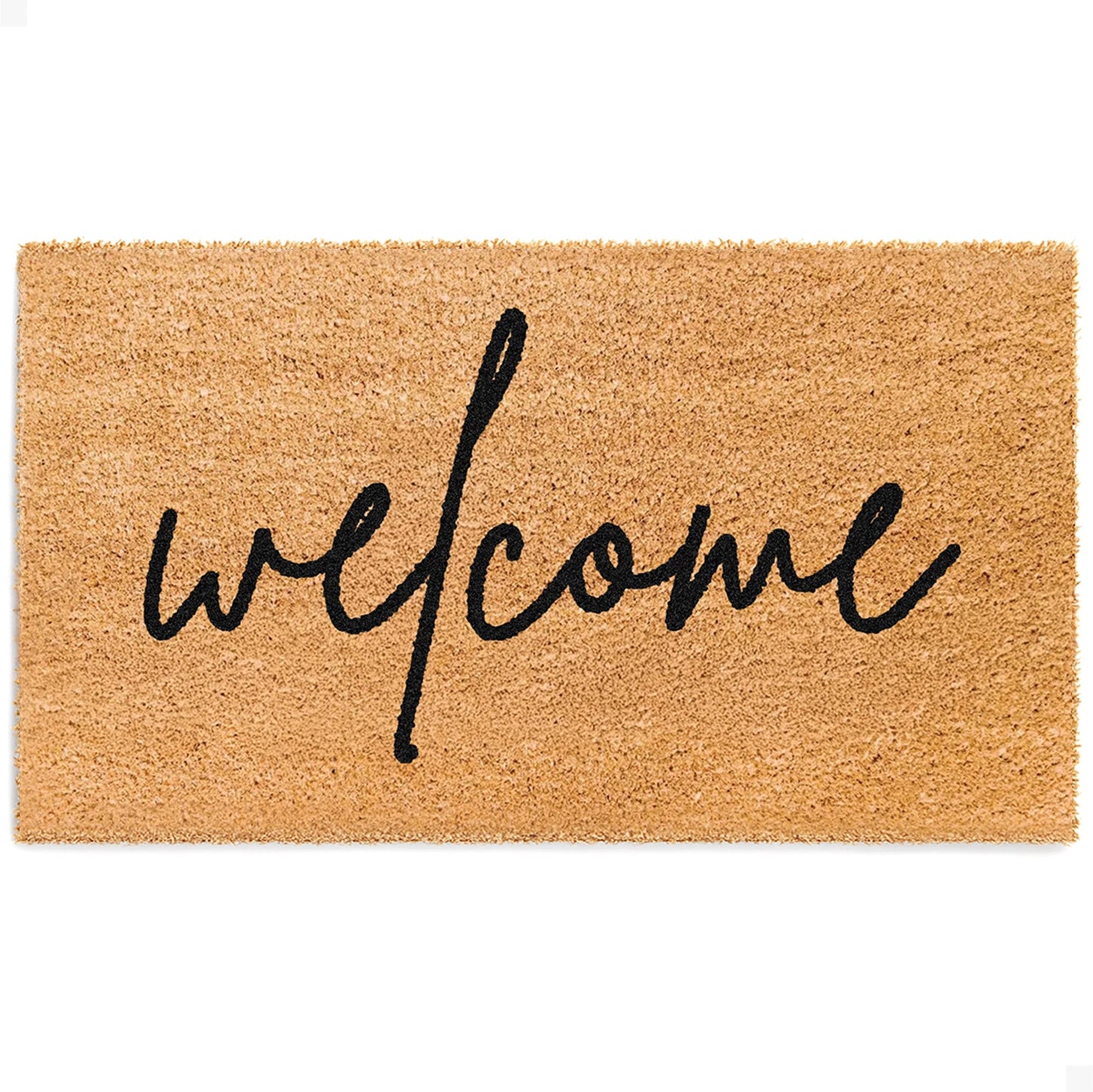 Warm Welcome Natural Coir Doormat