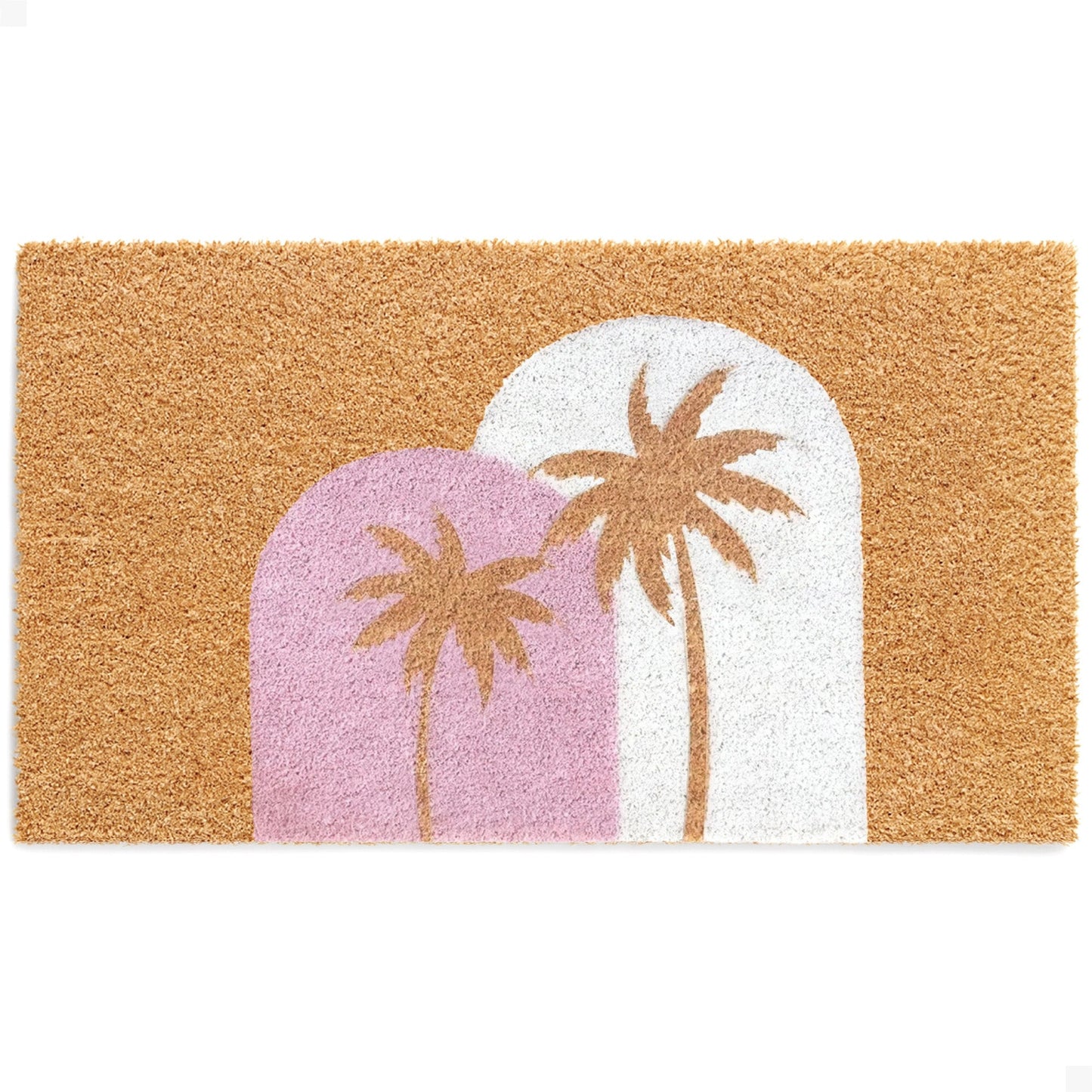Sunset Palms Natural Coir Doormat