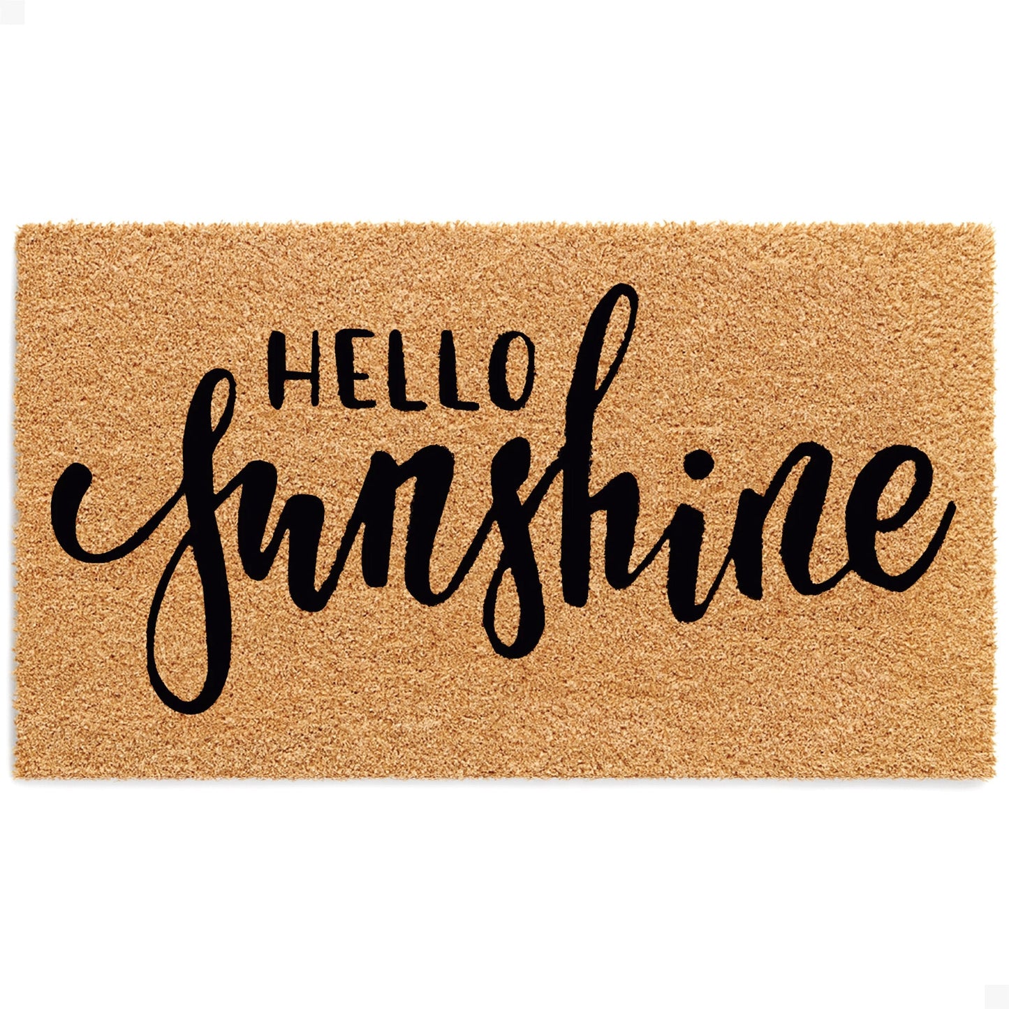 Hello Sunshine Natural Coir Doormat