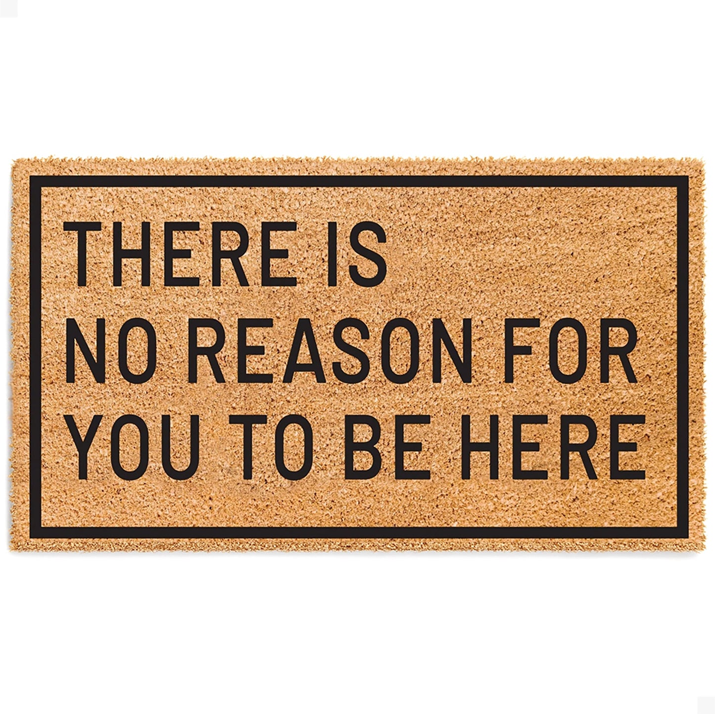 Unwarranted Arrival Natural Coir Doormat
