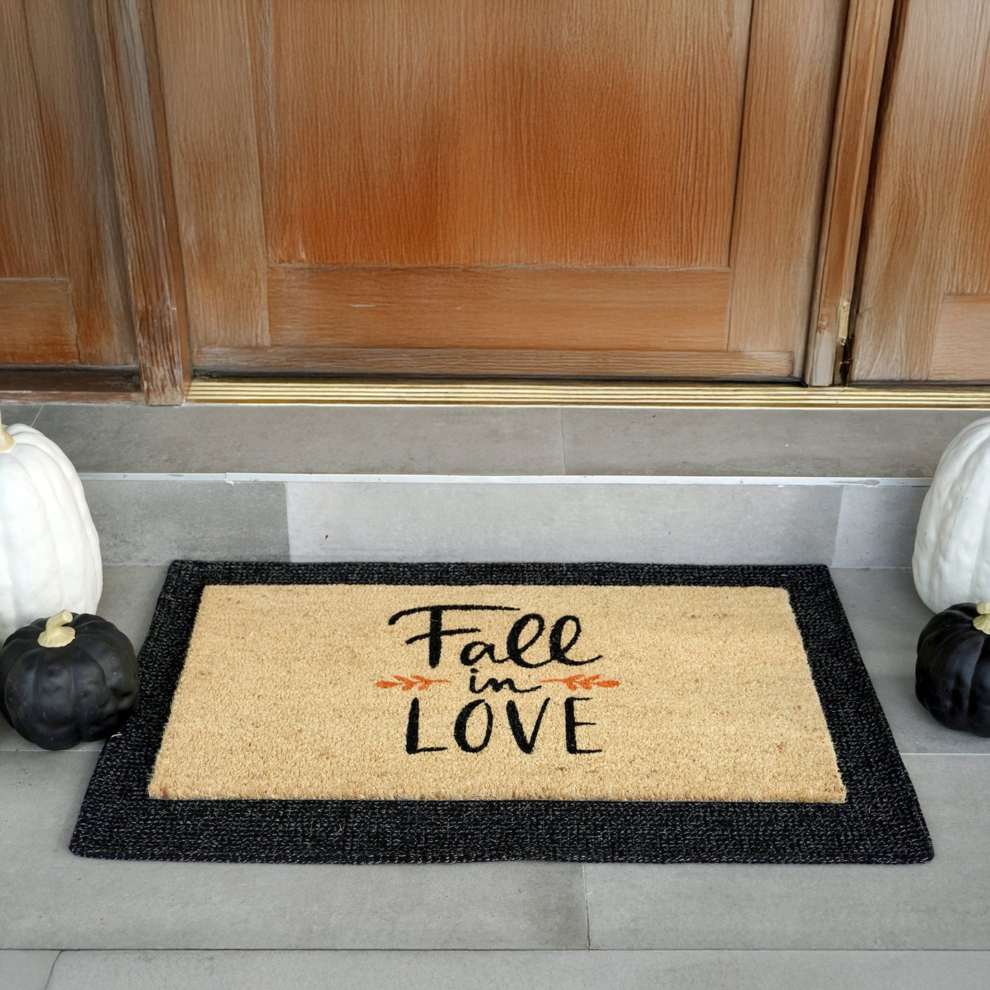 Fall in Love Natural Coir Doormat