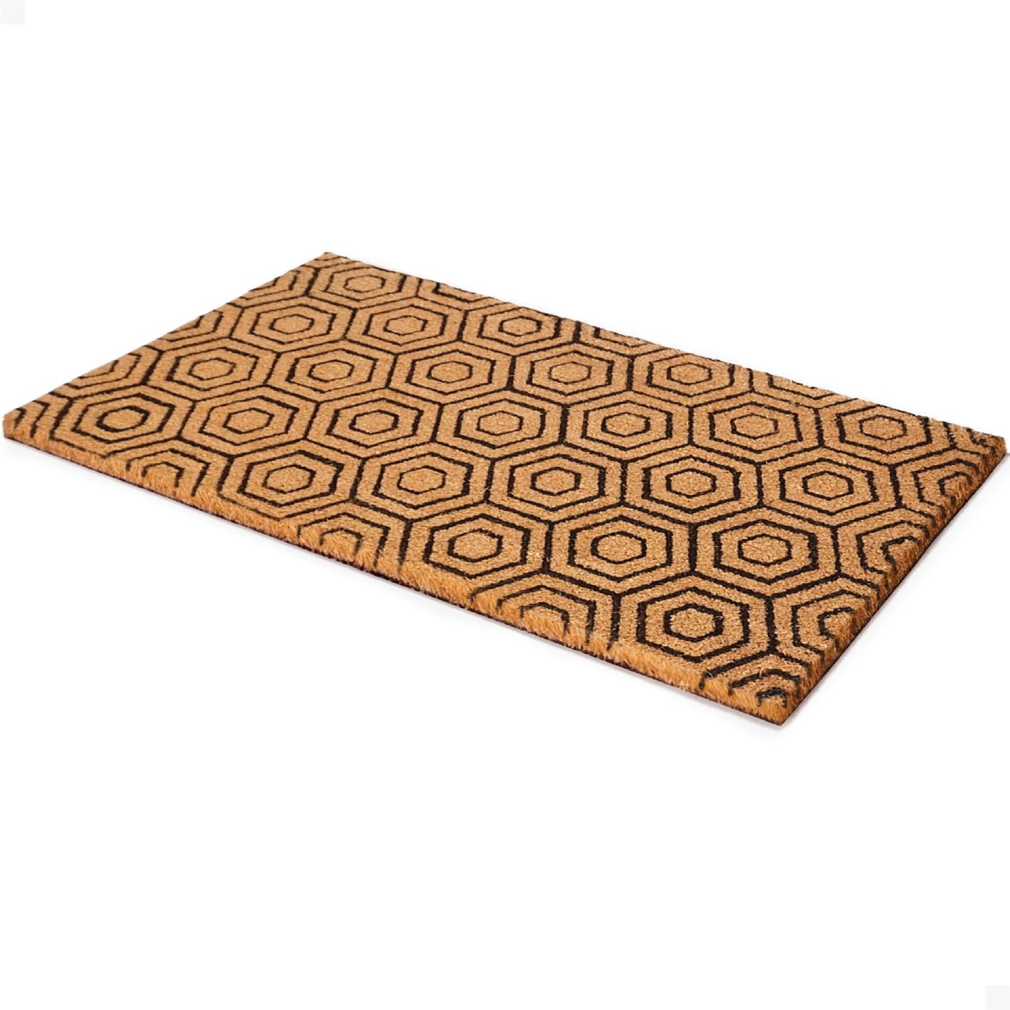 Hexa Charm Natural Coir Doormat
