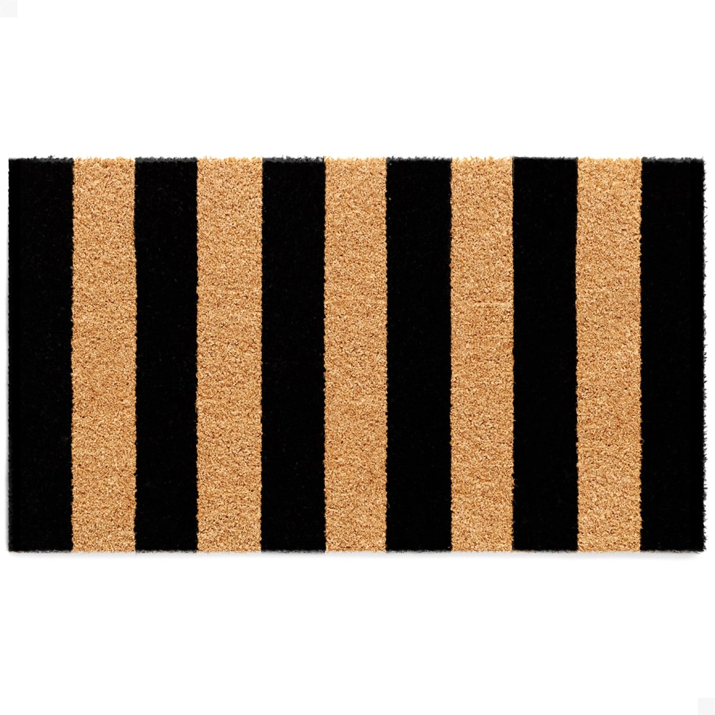 Right Stripes Natural Coir Doormat