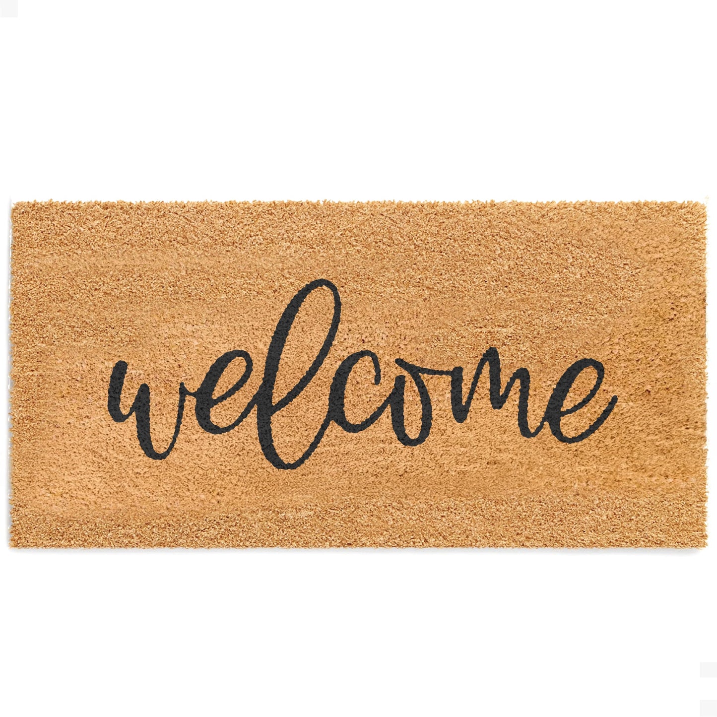 Welcome Natural Coir Doormat - 24x48