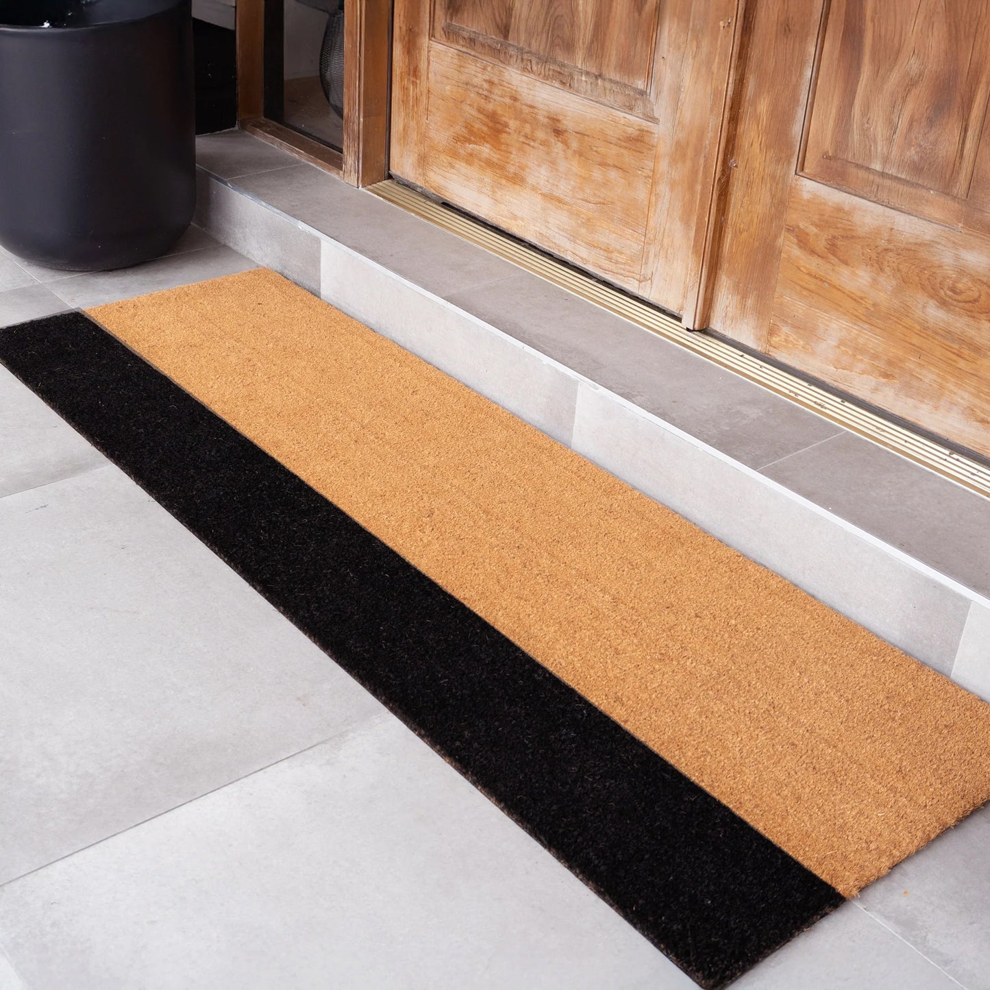 Sleek Horizon Natural Coir Doormat - 24x72