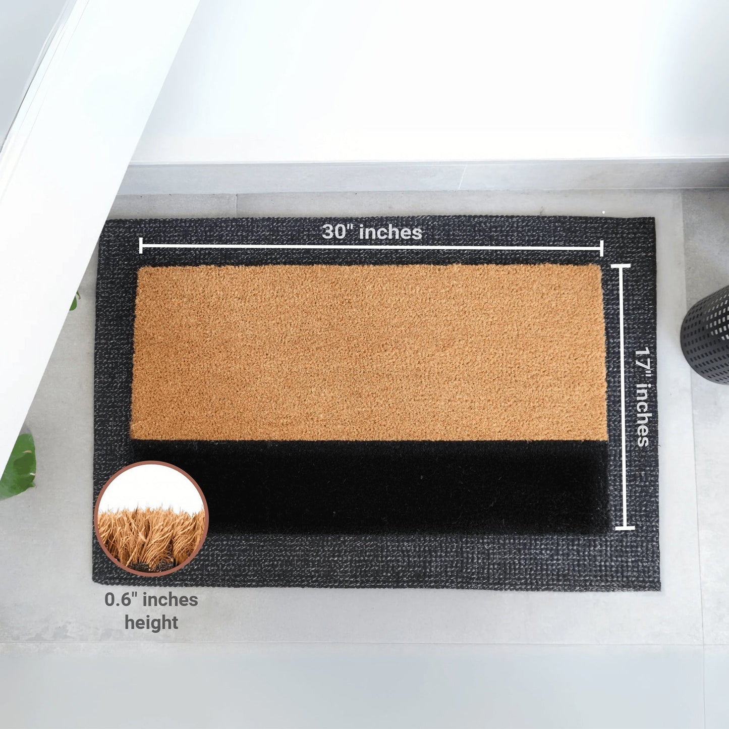 Sleek Horizon Natural Coir Doormat