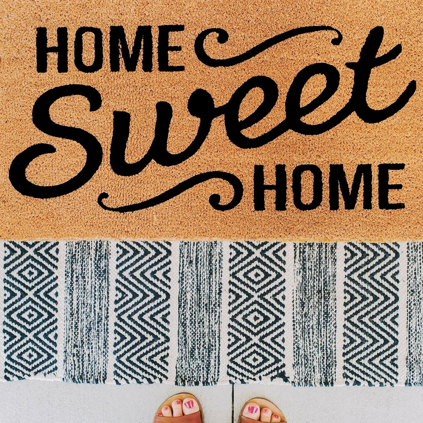Home Sweet Home Natural Coir Doormat