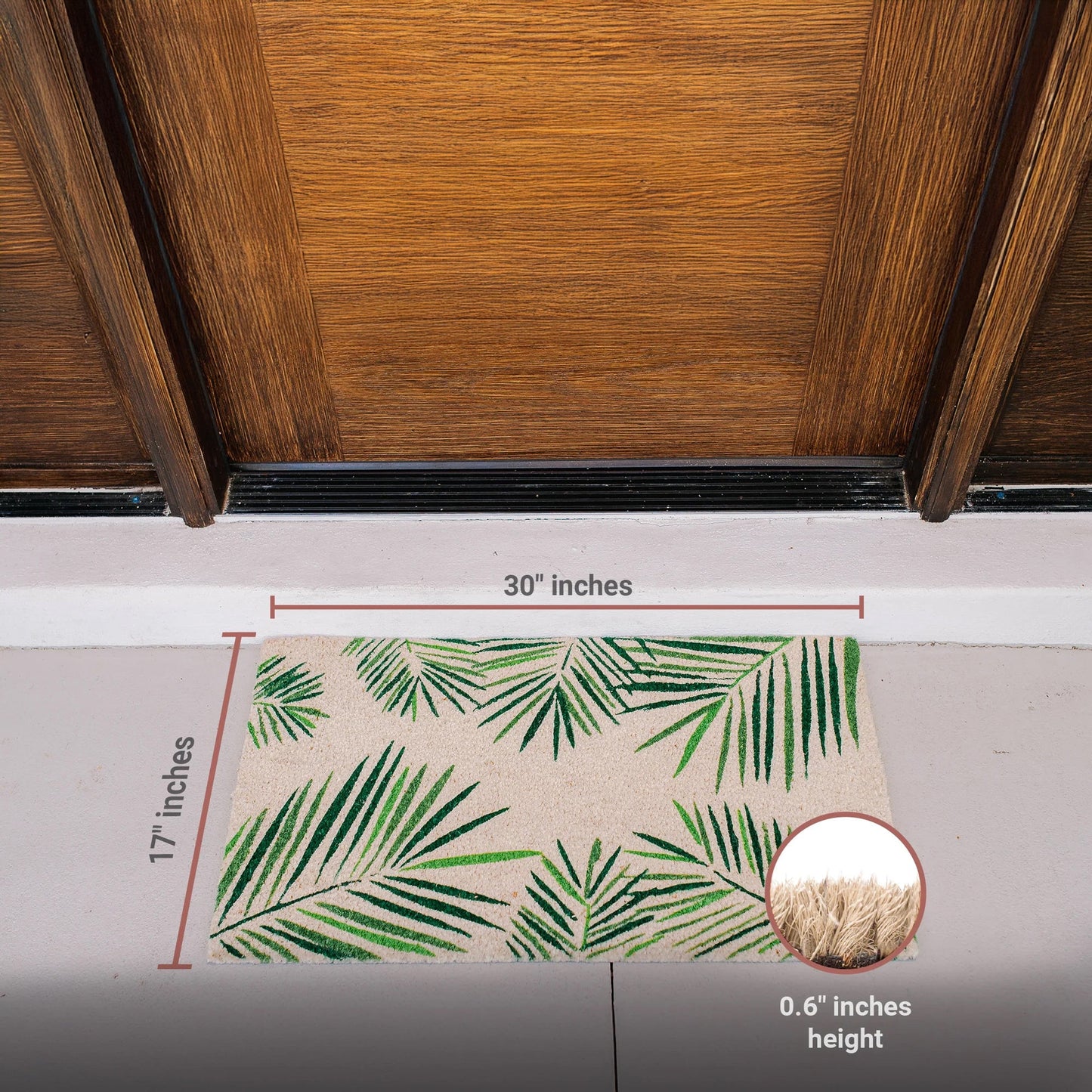 Palm Springs Natural Coir Doormat