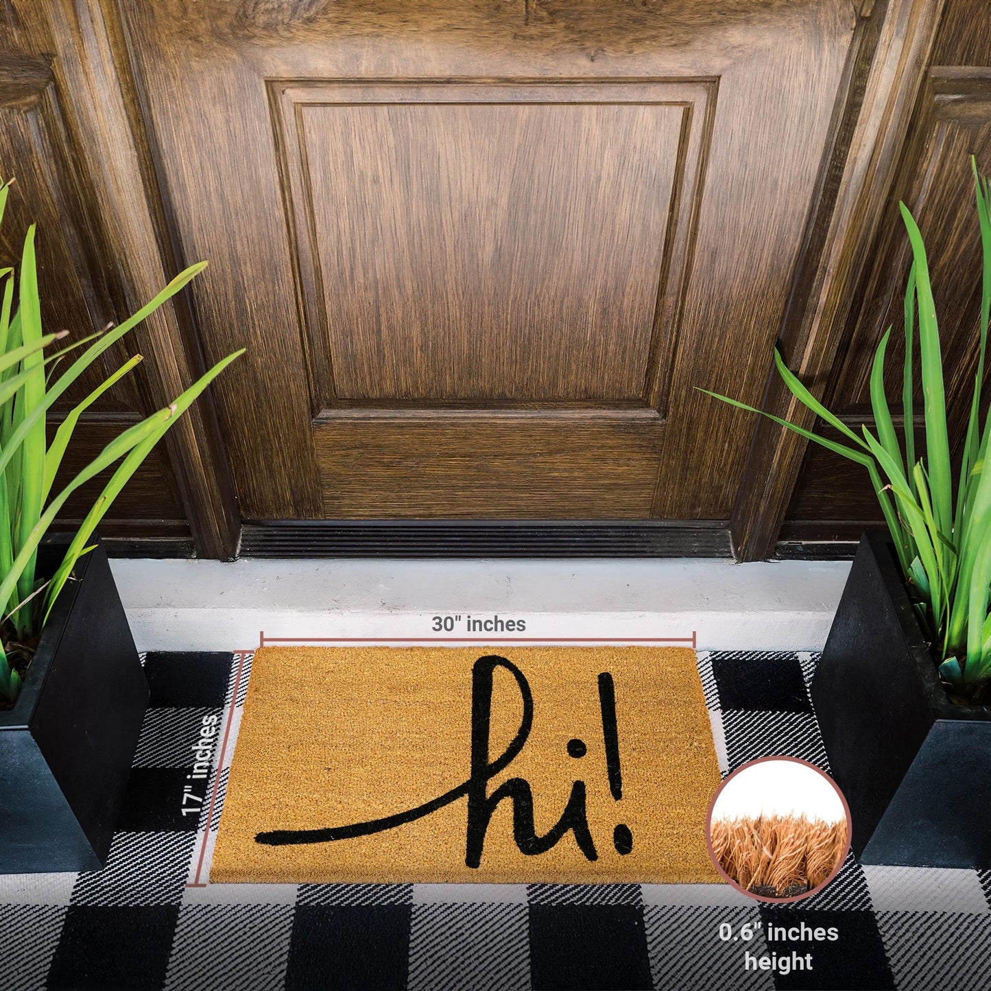 hi! Natural Coir Doormat