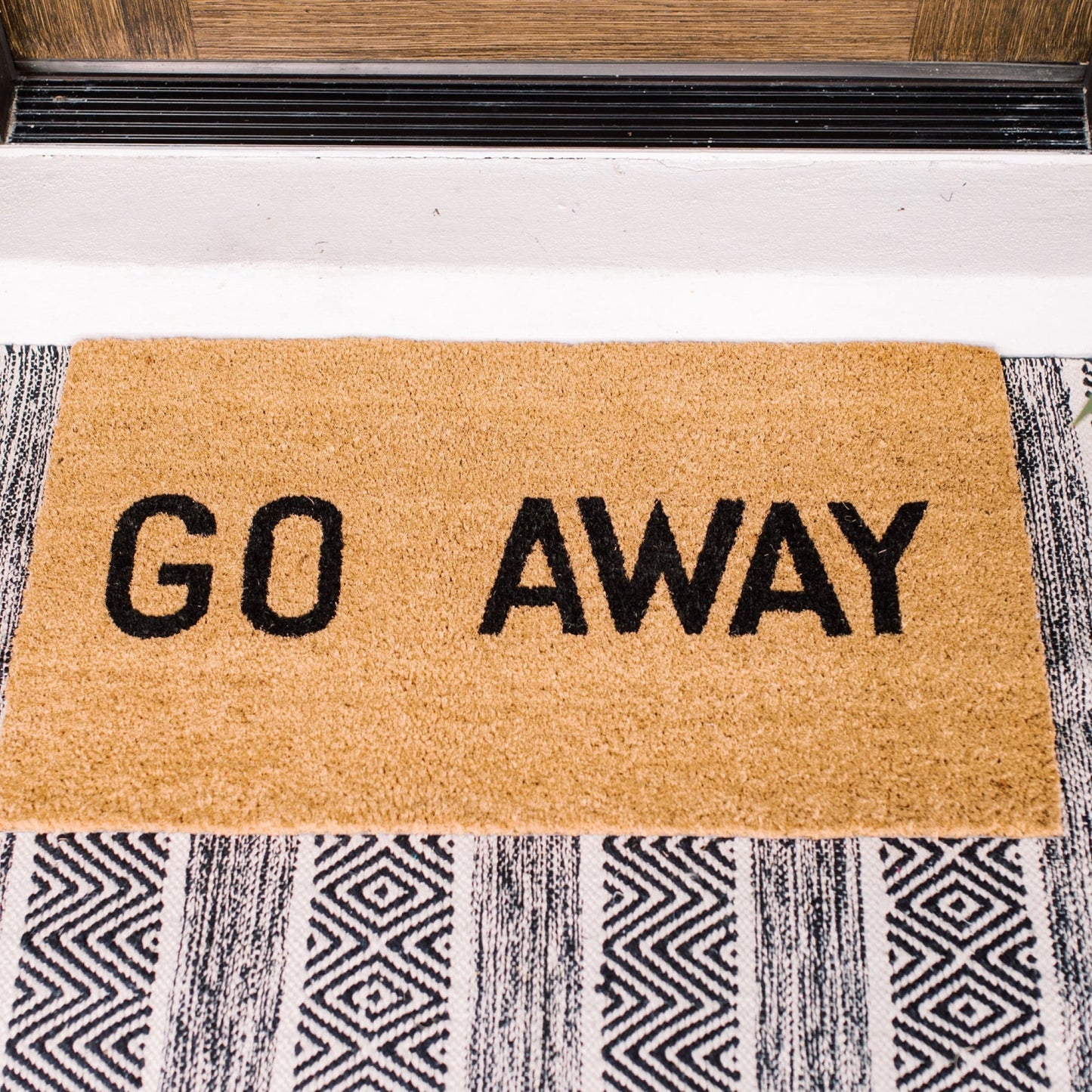 Go Away Natural Coir Doormat