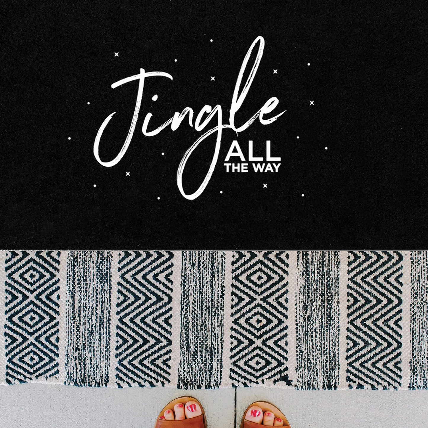 Midnight Melody Natural Coir Doormat