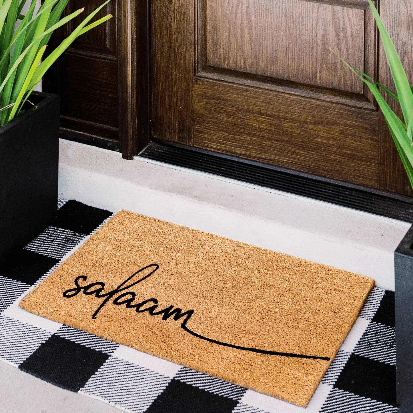Classic Salaam Natural Coir Doormat