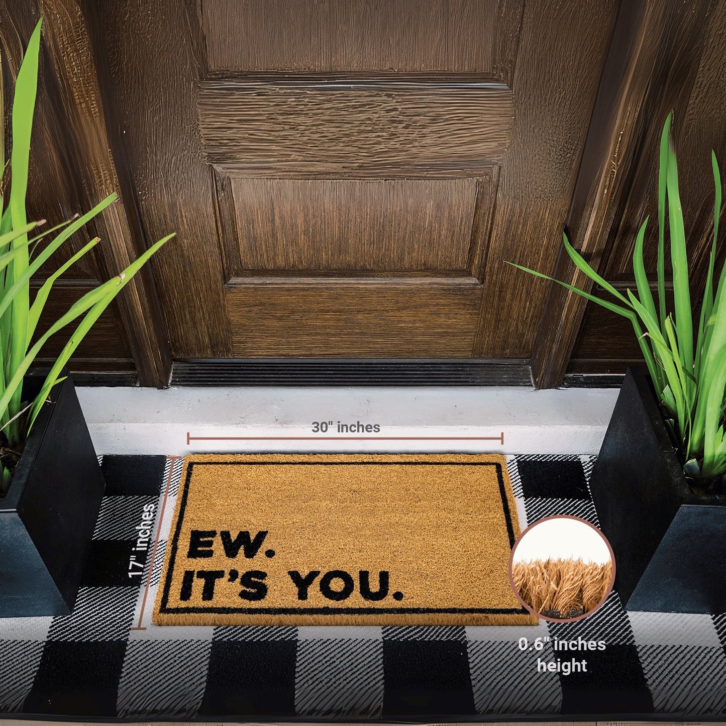 Ew Its You Natural Coir Doormat