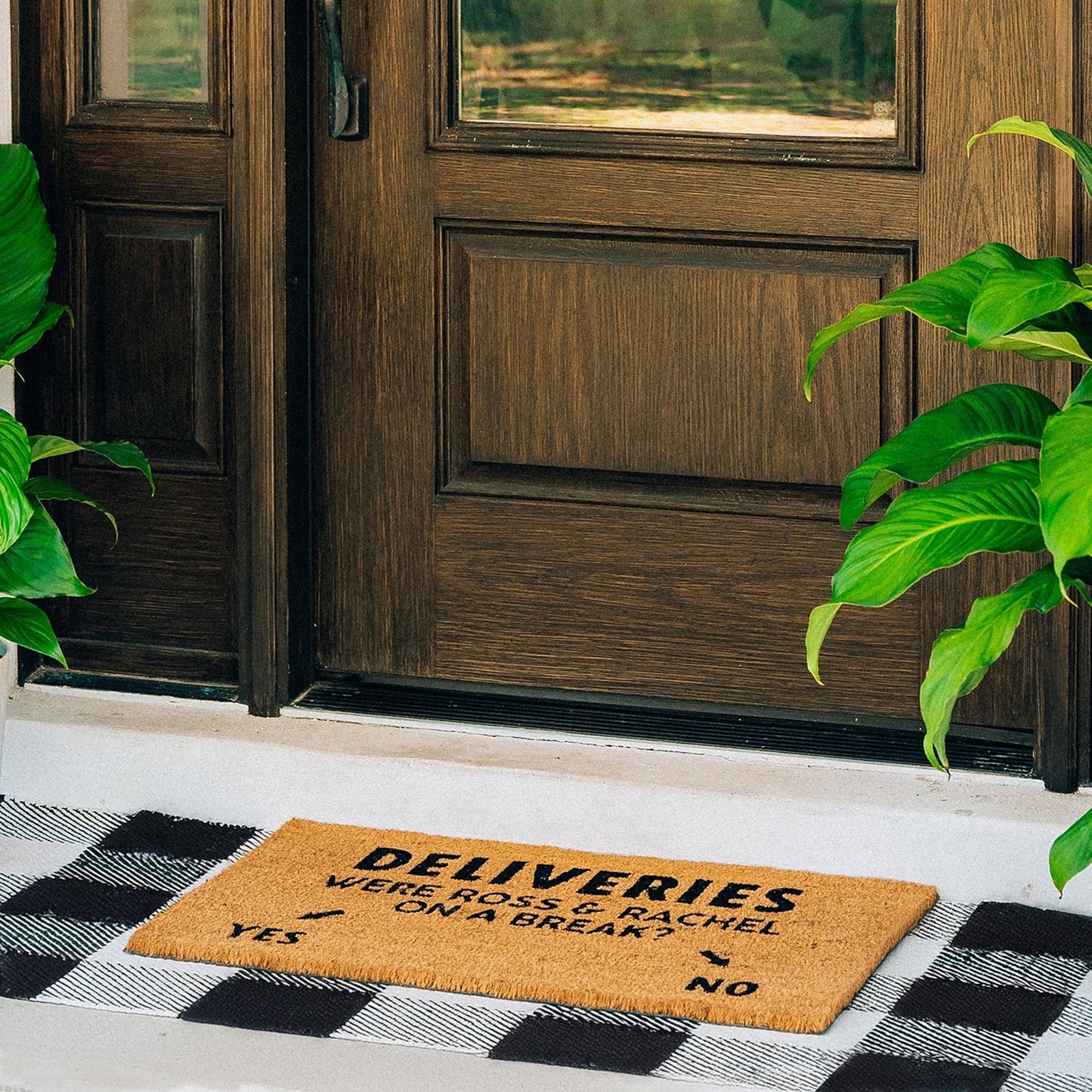 Delivery Dilemma Natural Coir Doormat