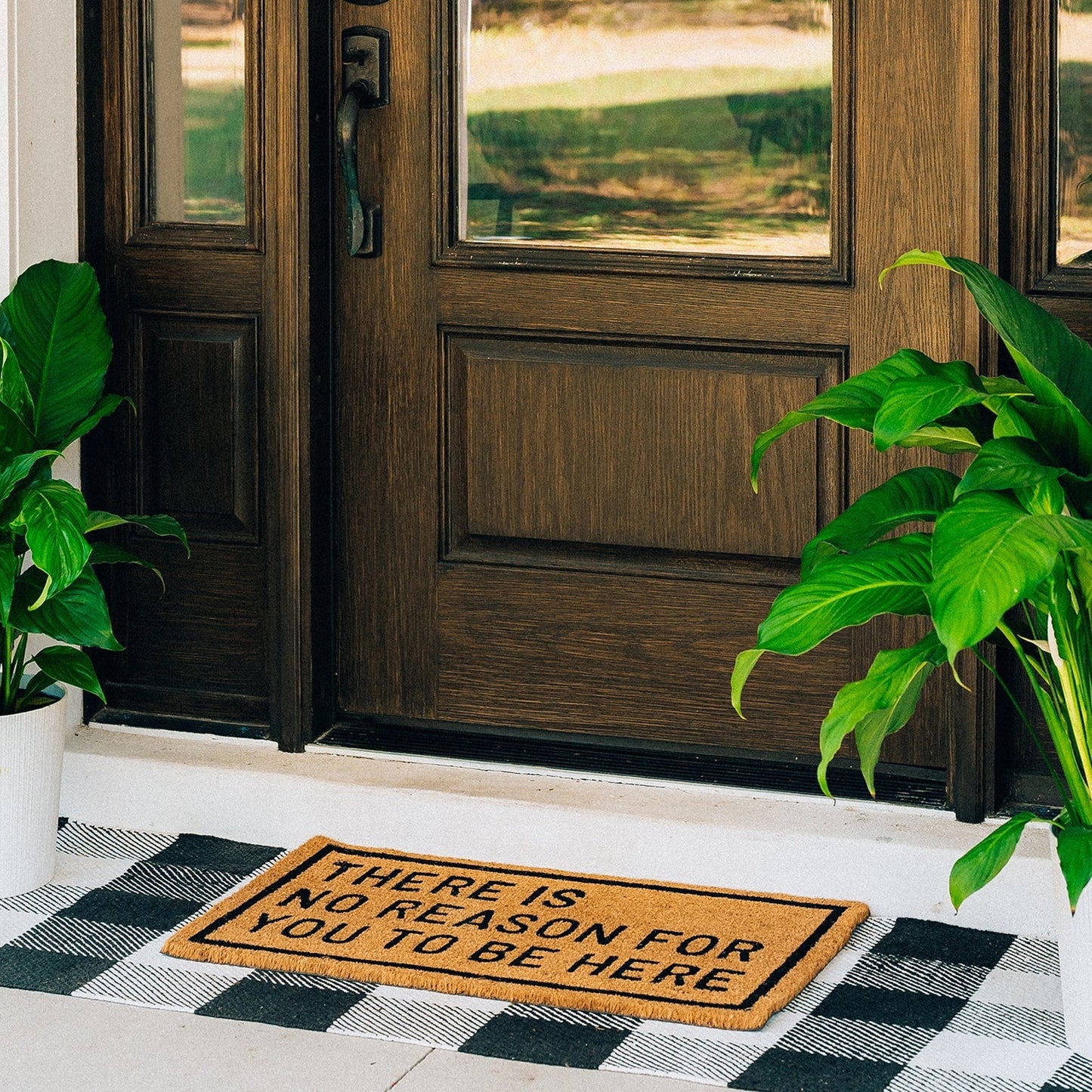 Unwarranted Arrival Natural Coir Doormat