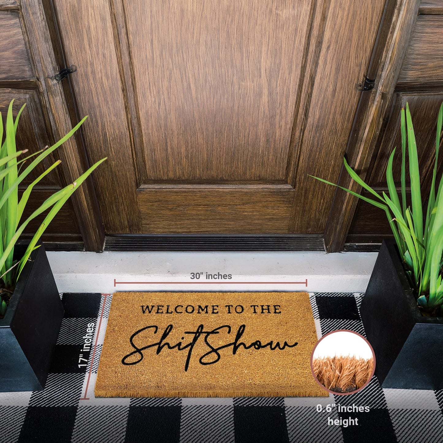 Shitshow Natural Coir Doormat