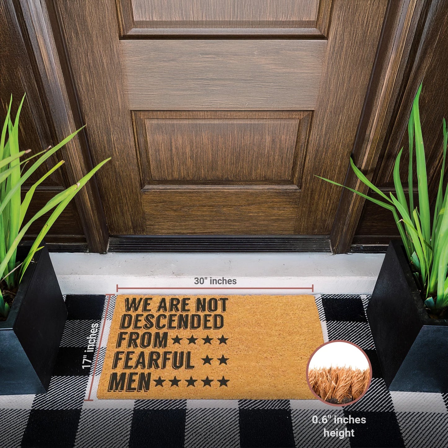 Heritage Proclamation Natural Coir Doormat