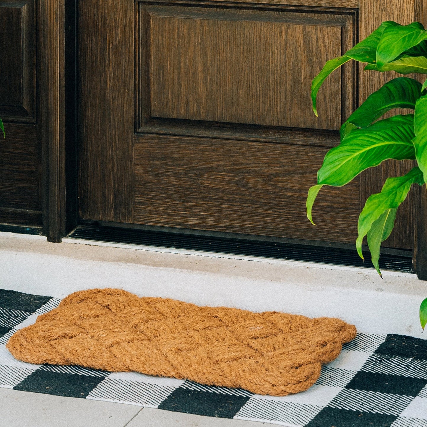 Rope Knot Natural Woven Doormat