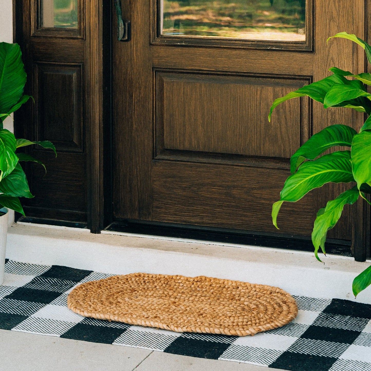Rope Oval Natural Woven Doormat