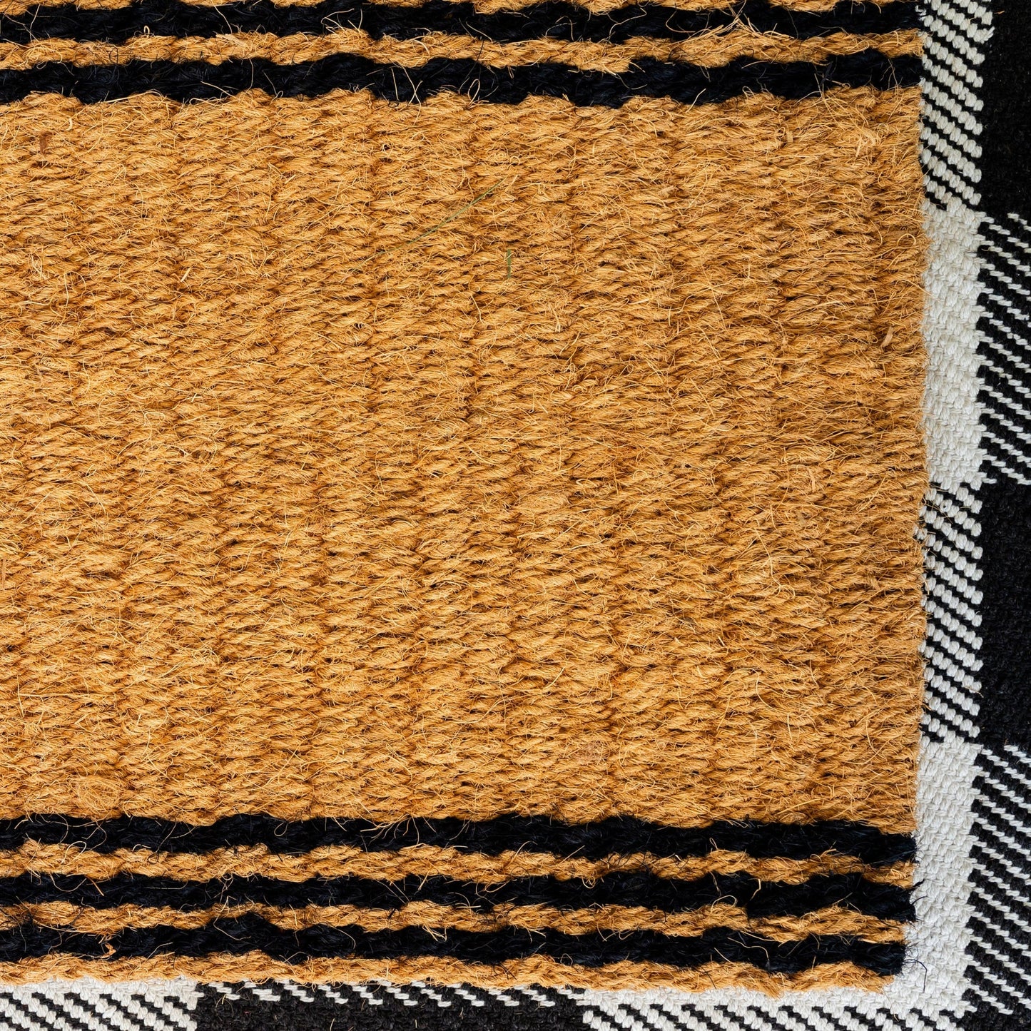 Rope Stripe Natural Woven Doormat