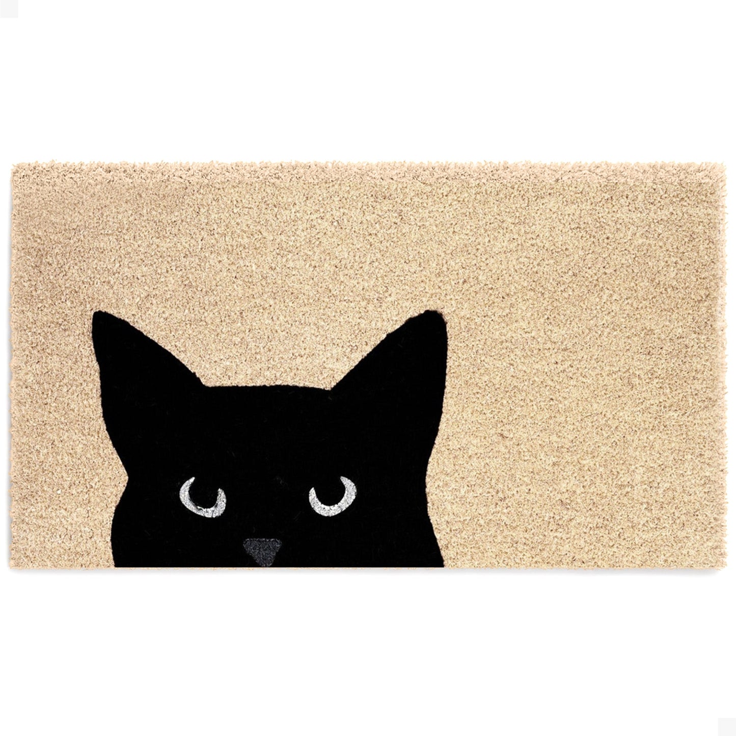 Curious Cat Natural Coir Doormat