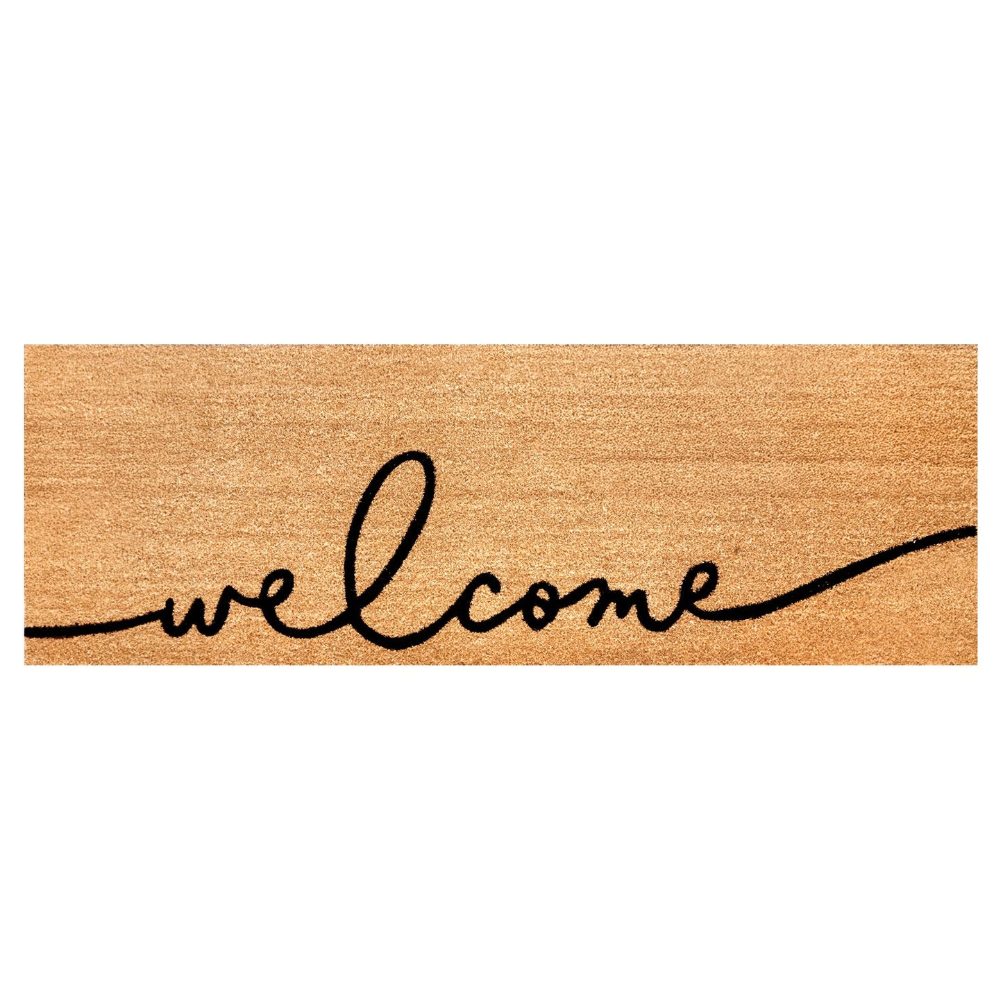 Panoramic Greeting Natural Coir Doormat