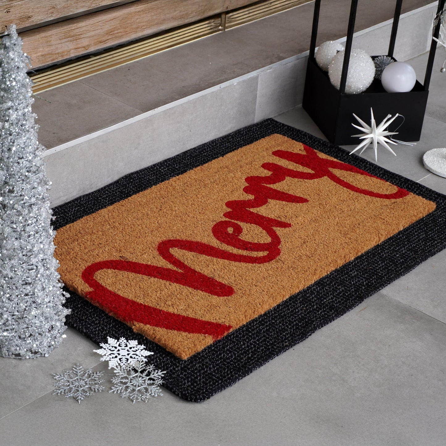 Merry Berry Natural Coir Doormat