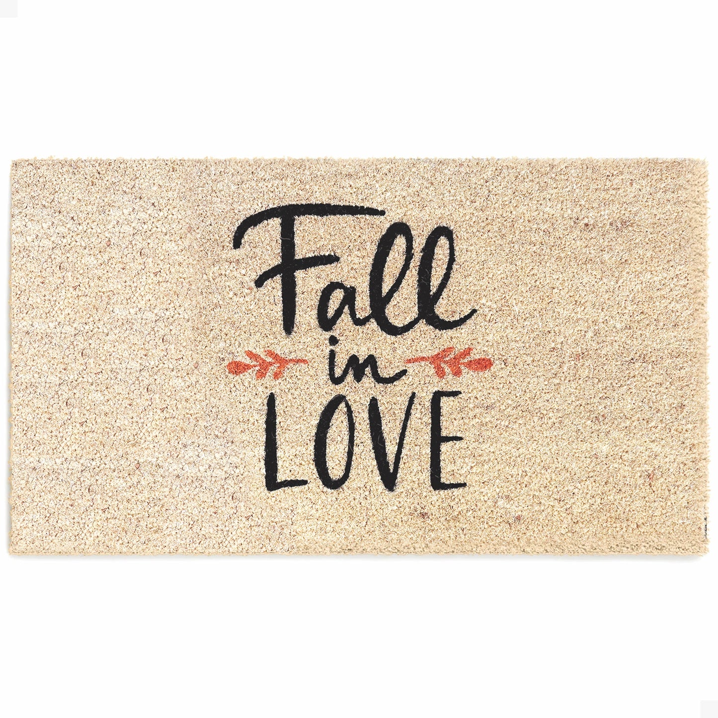 Fall in Love Natural Coir Doormat