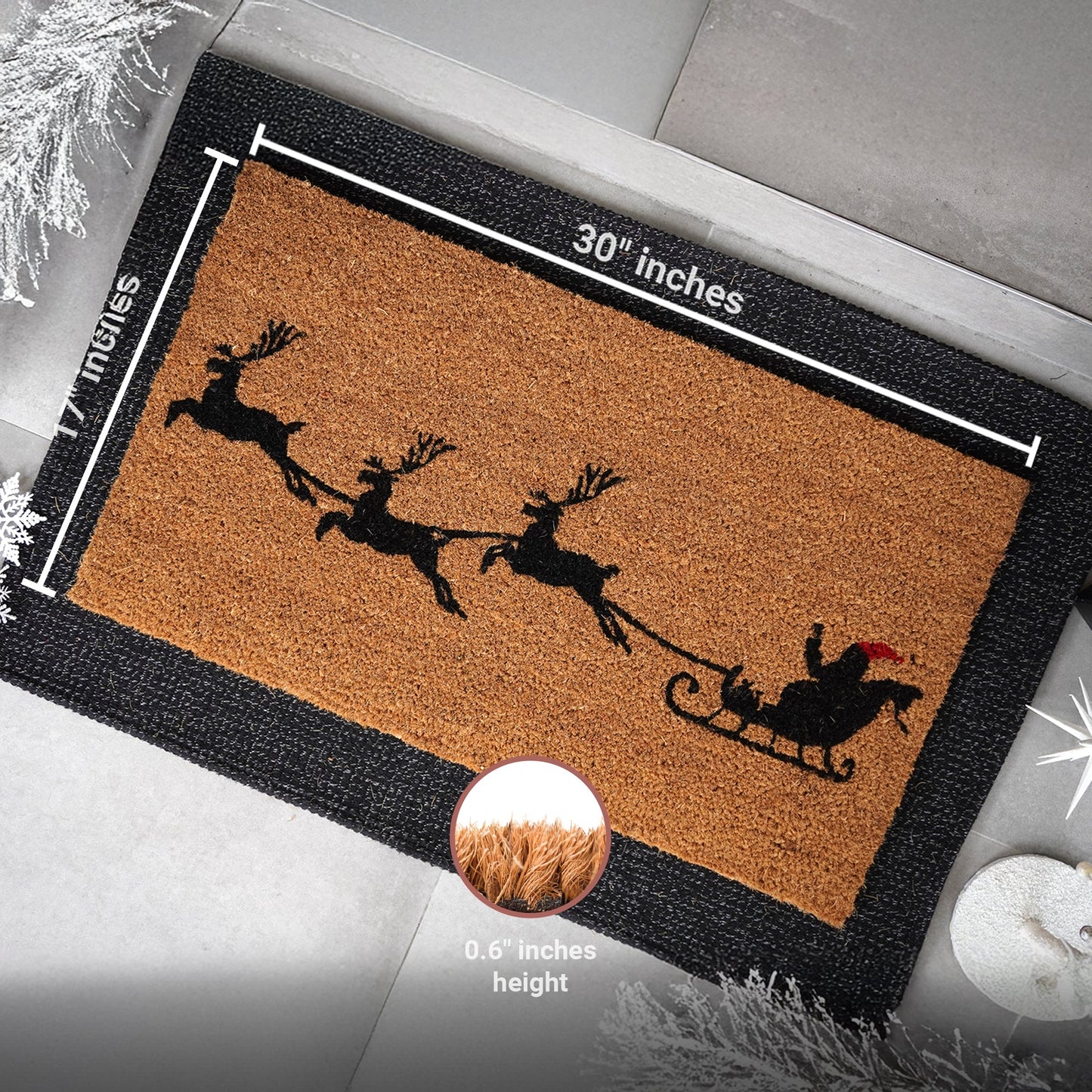 Sleigh Natural Coir Doormat