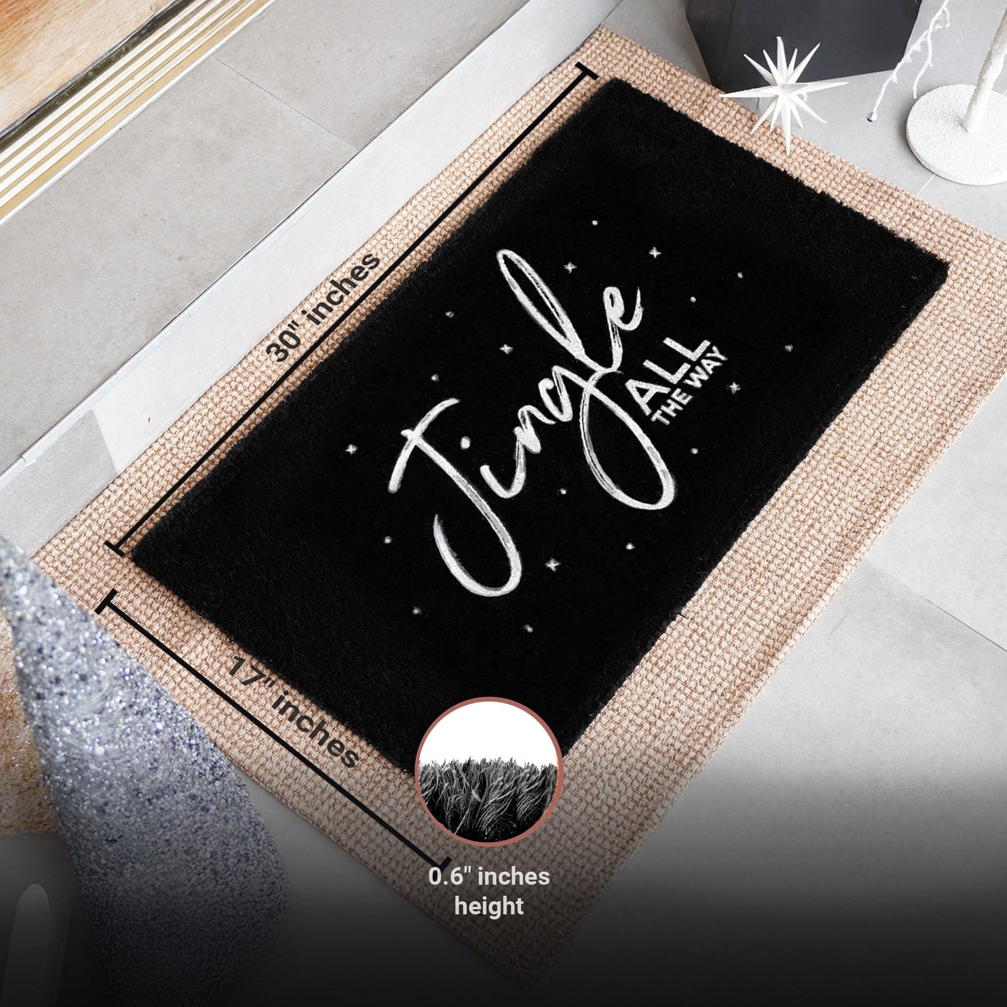 Midnight Melody Natural Coir Doormat