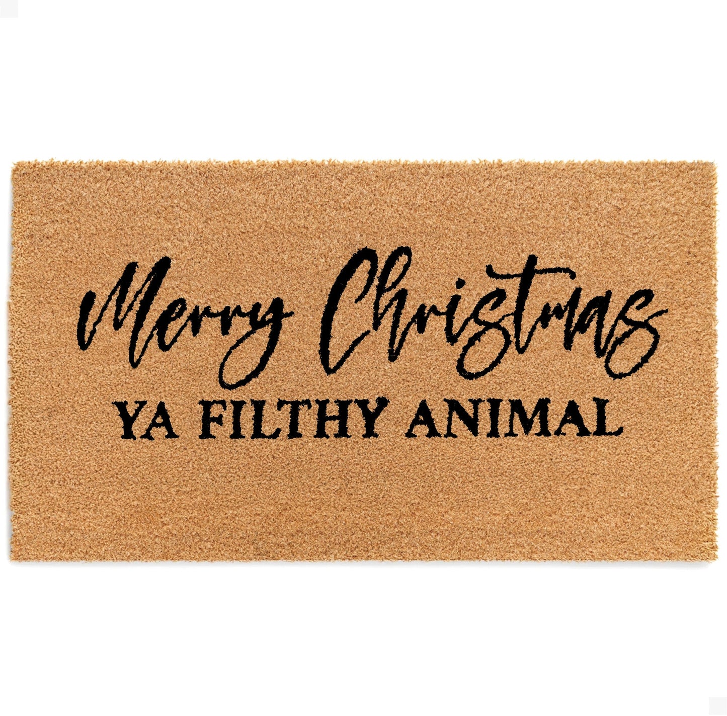 Wild Xmas Natural Coir Doormat