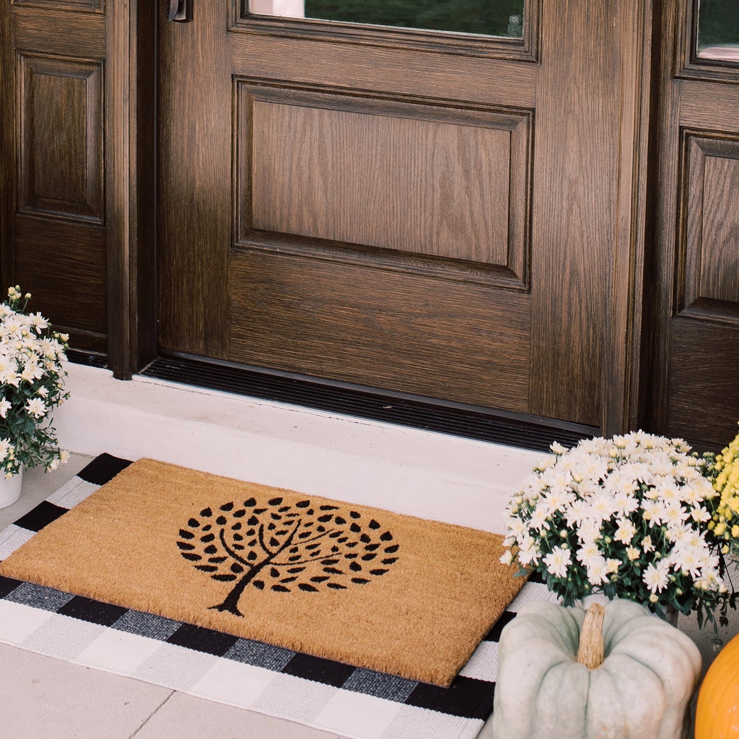 Tree of Life Natural Coir Doormat