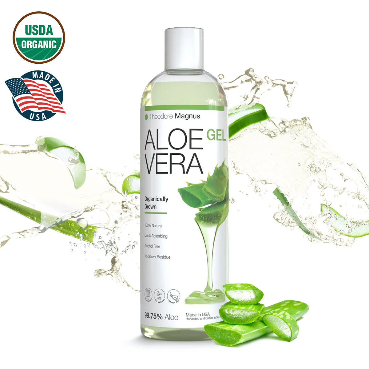 Cold Pressed Aloe Gel - Great for and Hair - Grown a – Theodore Magnus