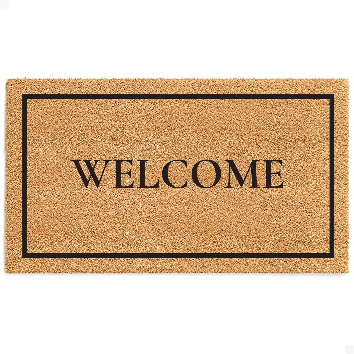Classic Welcome Natural Coir Doormat - 17x30