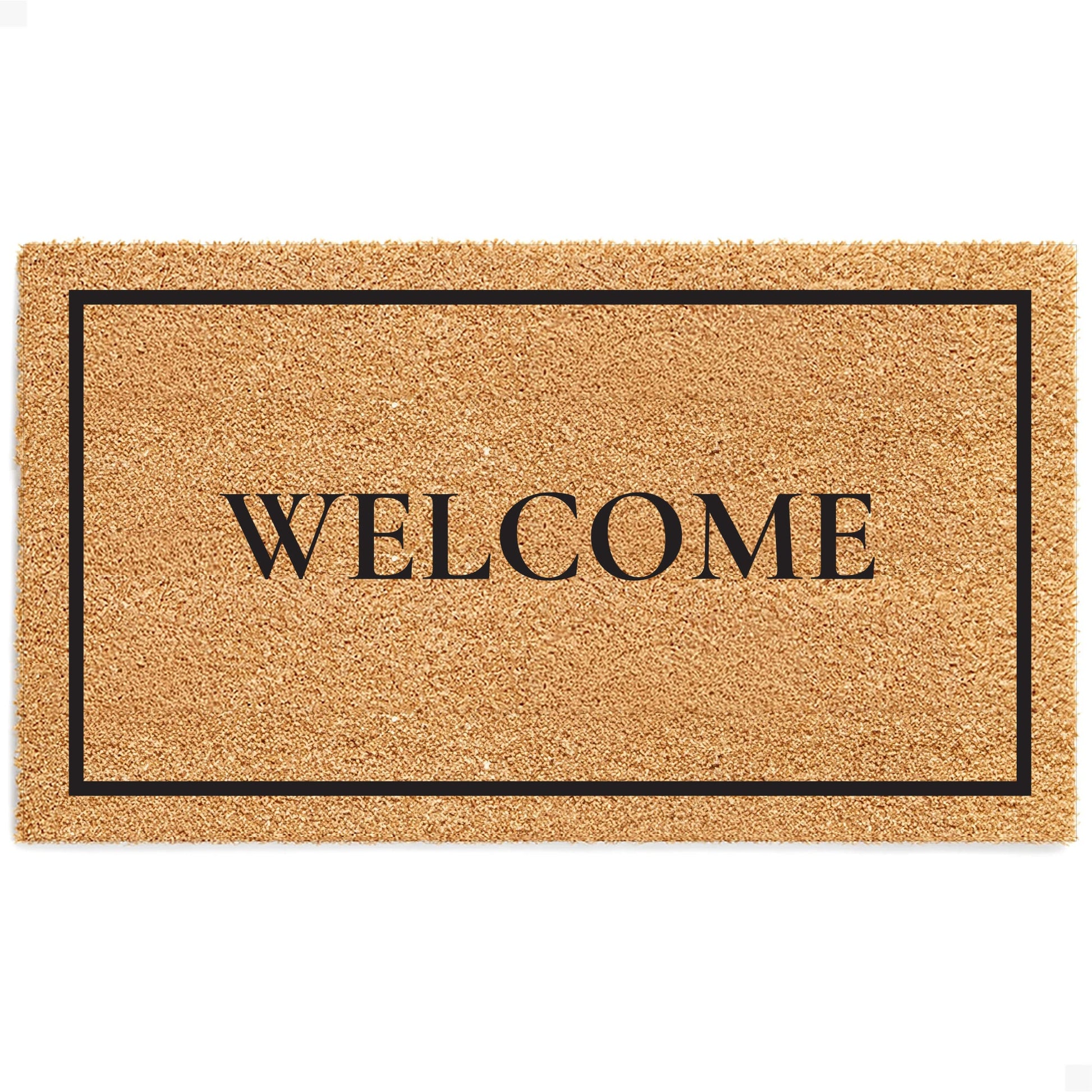 Classic Welcome Natural Coir Doormat - 17x30