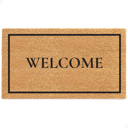 Classic Welcome Natural Coir Doormat - 17x30