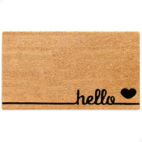 hello love Natural Coir Doormat