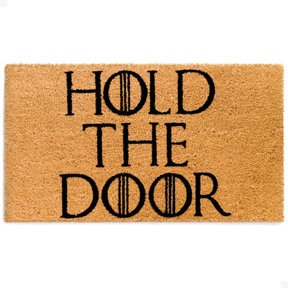 Hold the Door Natural Coir Doormat