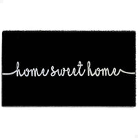 Bliss in Black Natural Coir Doormat