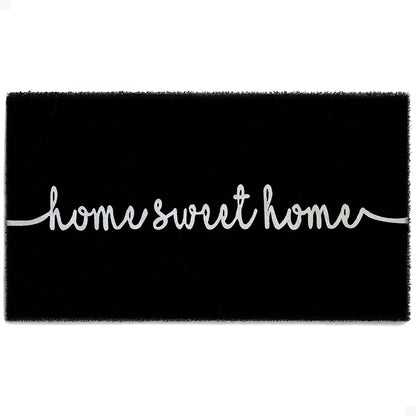 Bliss in Black Natural Coir Doormat