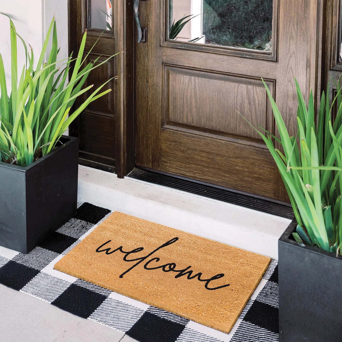 Warm Welcome Natural Coir Doormat - 17x30