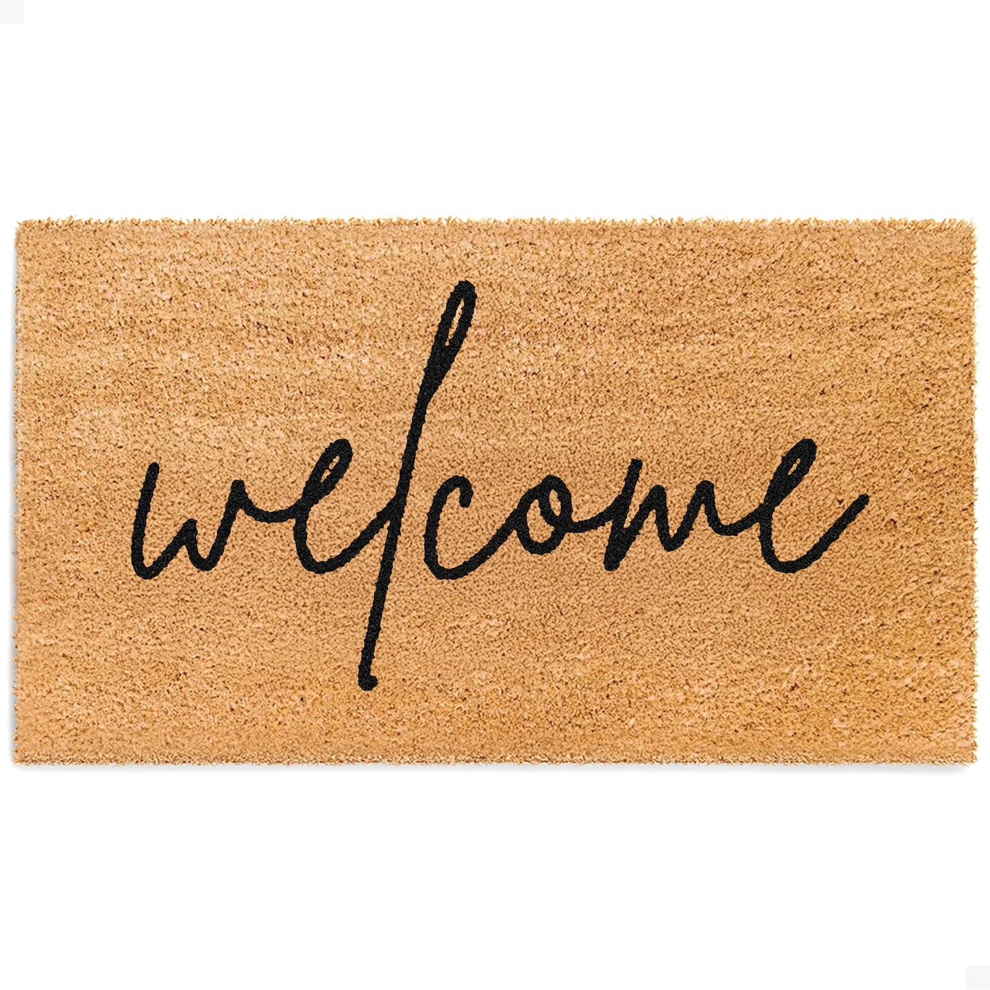 Warm Welcome Natural Coir Doormat - 17x30