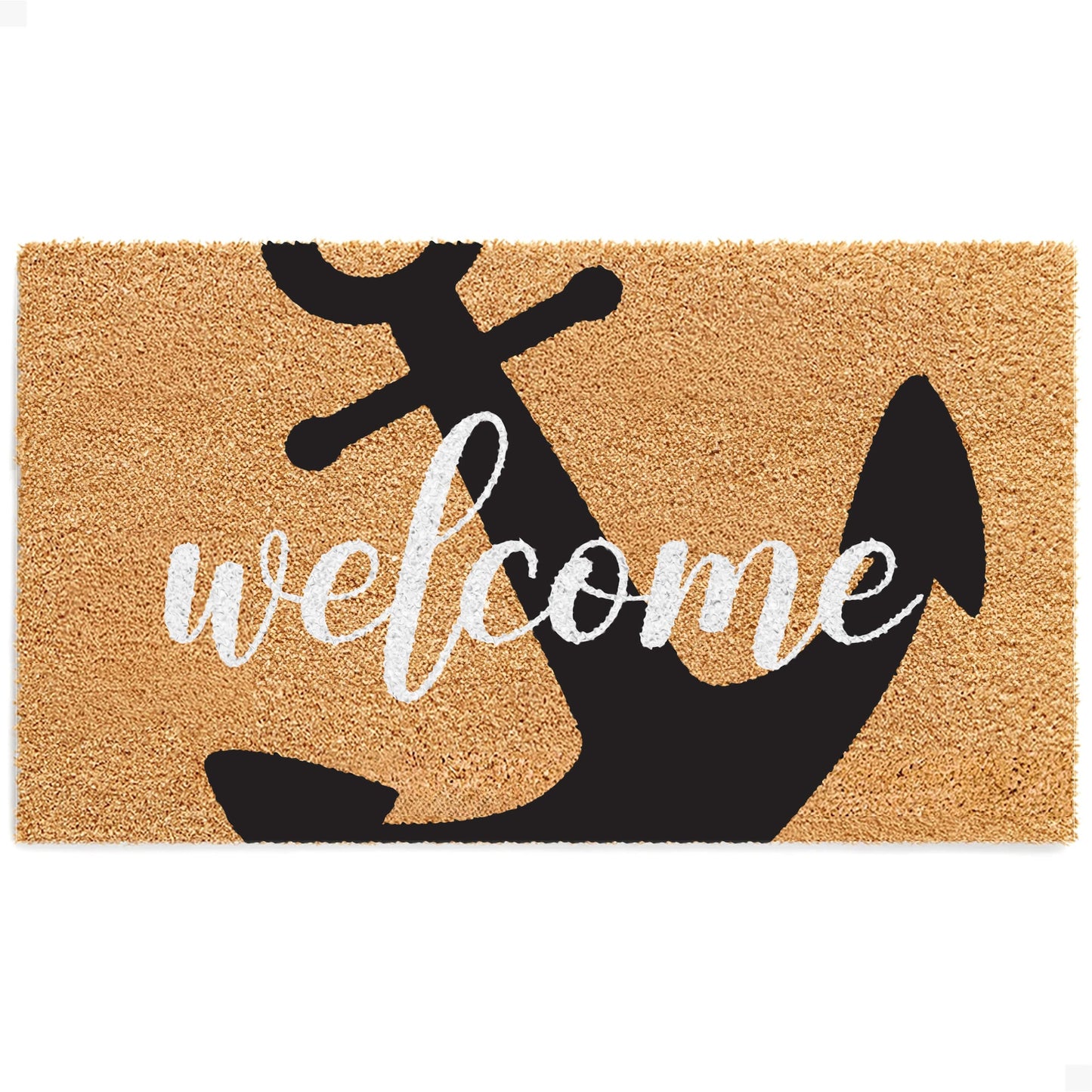 Welcome Aboard Natural Coir Doormat - 17x30