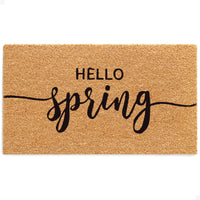 Hello Spring Natural Coir Doormat