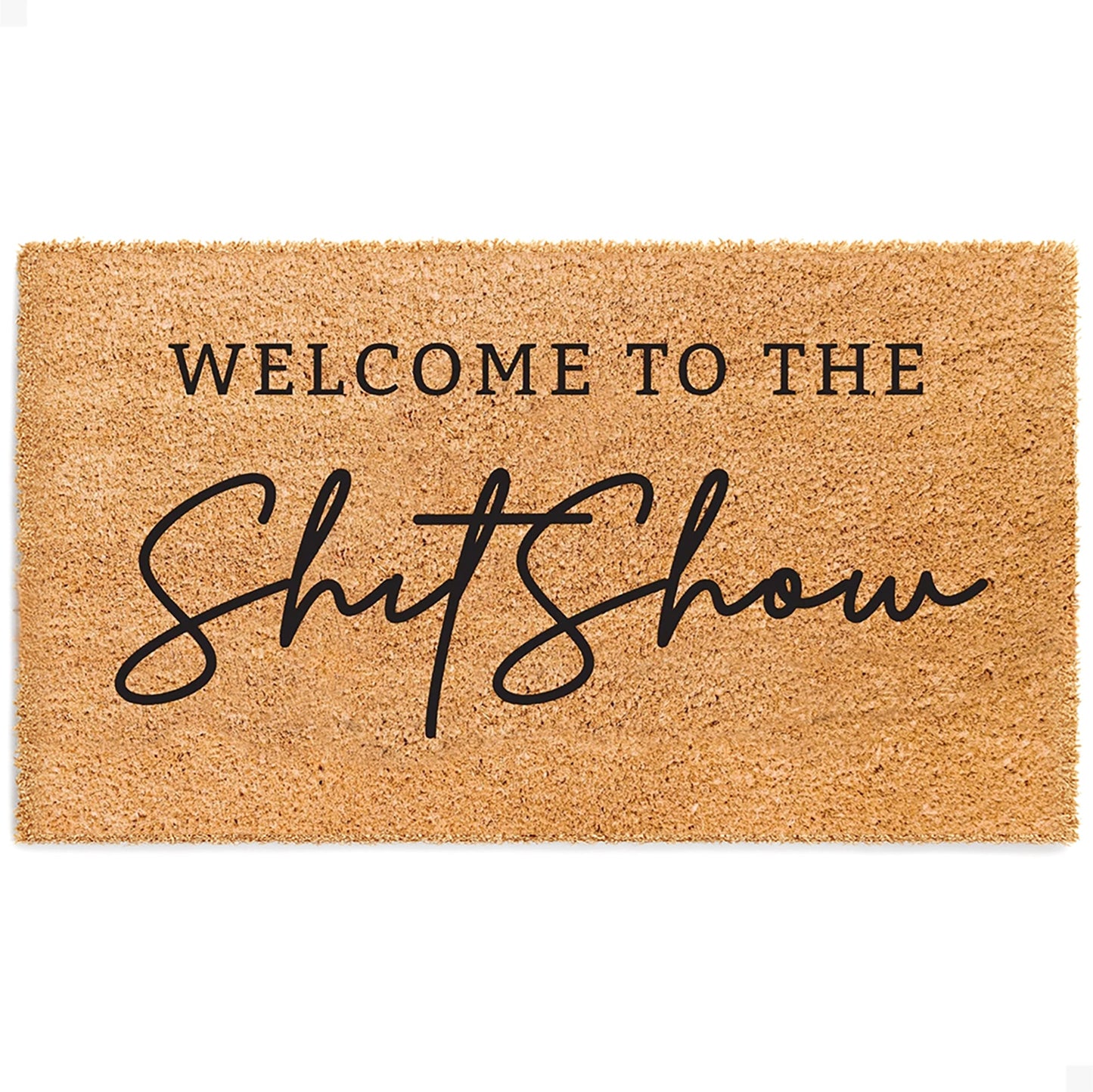 Shitshow Natural Coir Doormat - 17x30