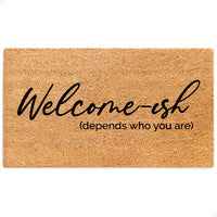 Welcome-ISH Natural Coir Doormat