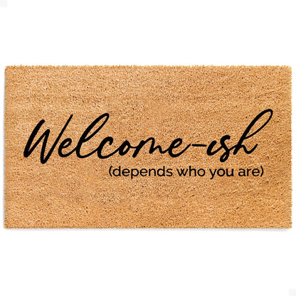 Welcome-ISH Natural Coir Doormat